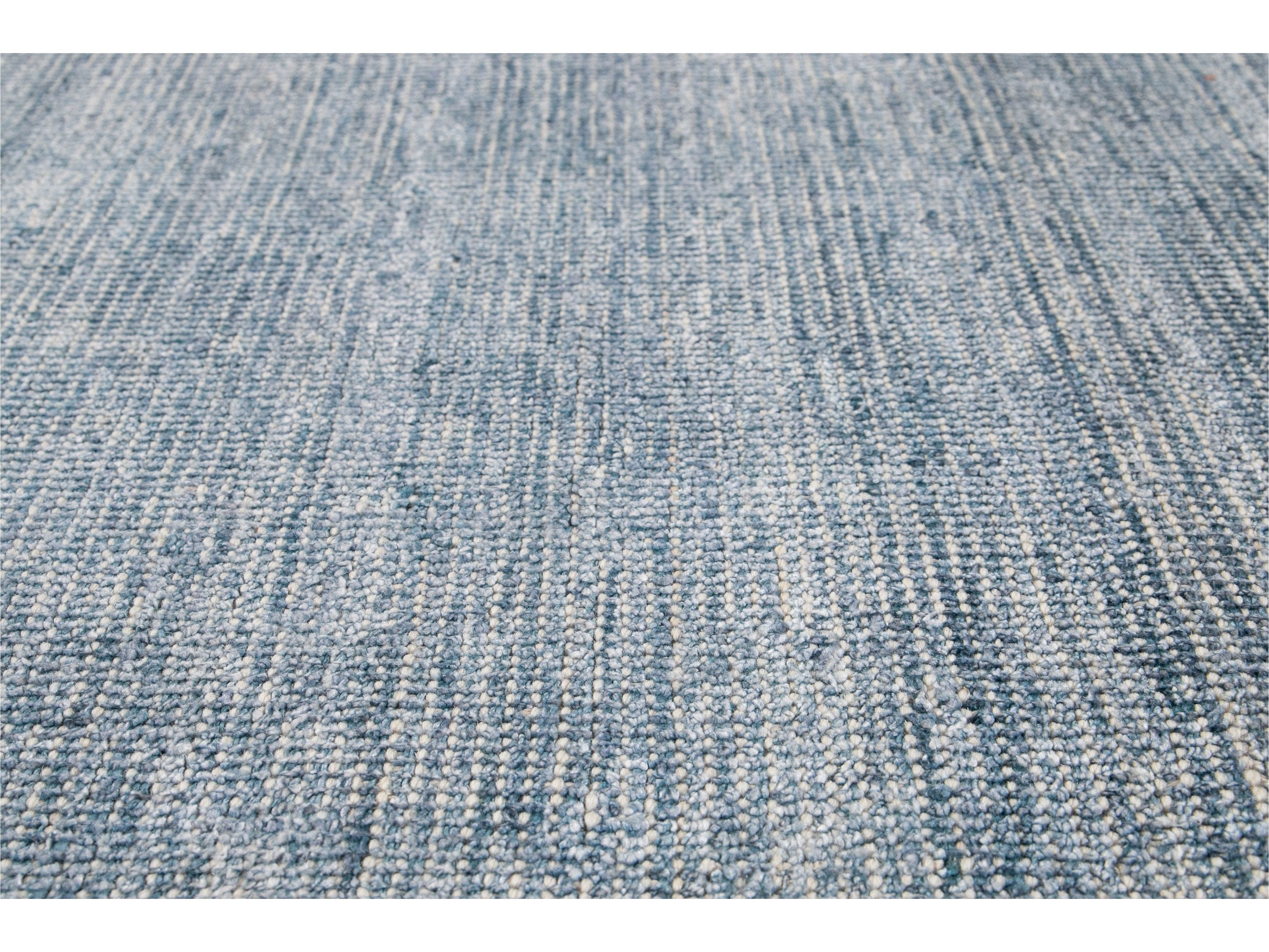 Modern Bamboo & Silk Boho Rug 9 X 12v