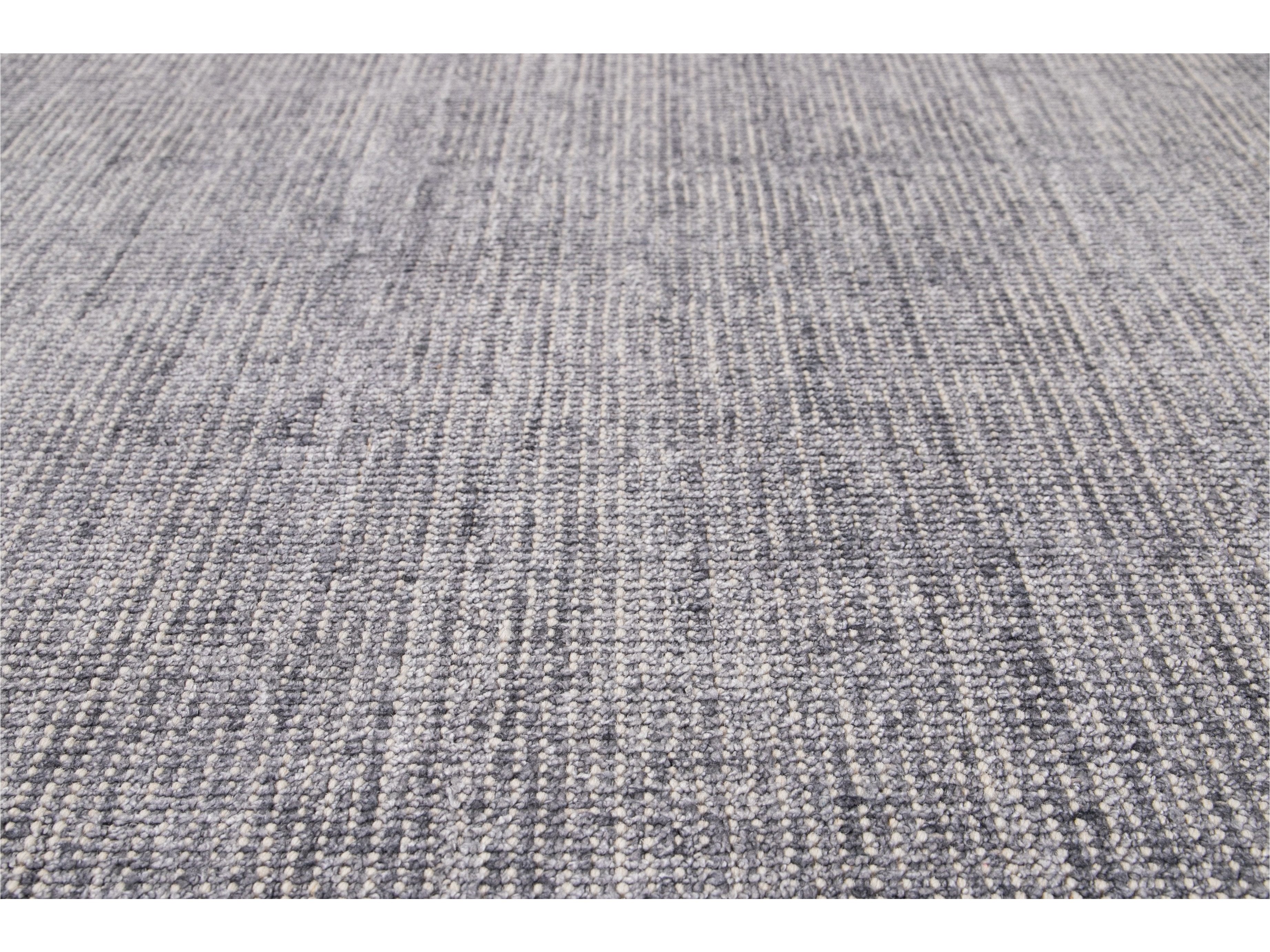 Modern Bamboo & Silk Boho Rug 10 X 14