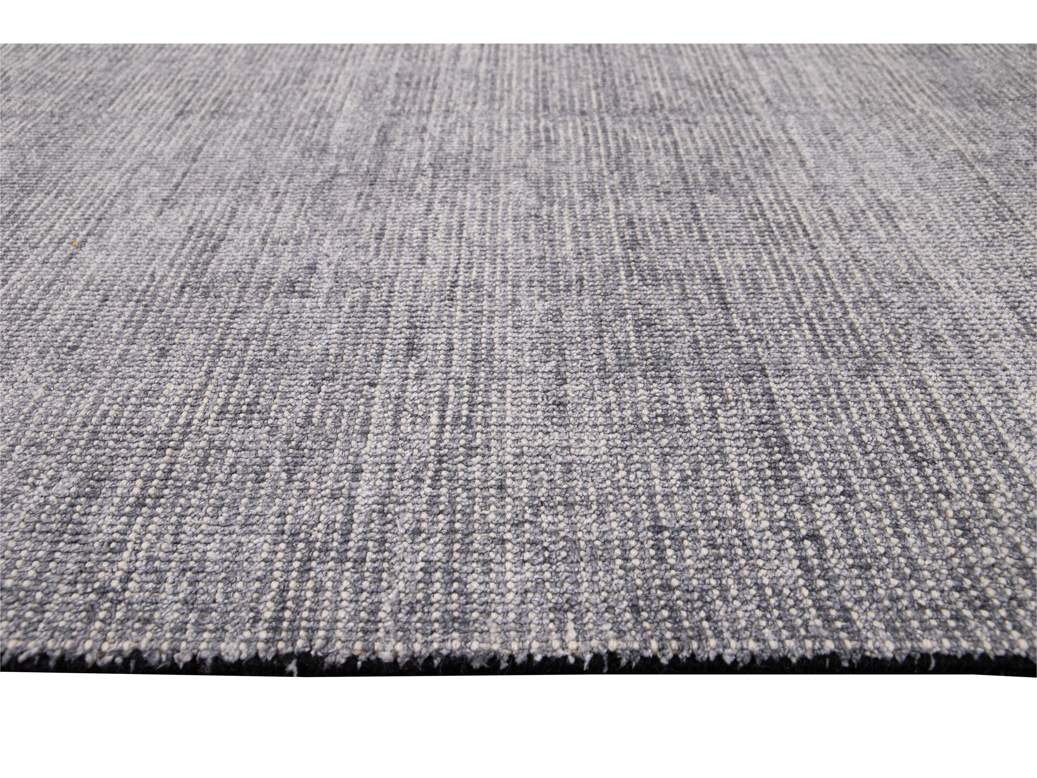 Modern Bamboo & Silk Boho Rug 10 X 14
