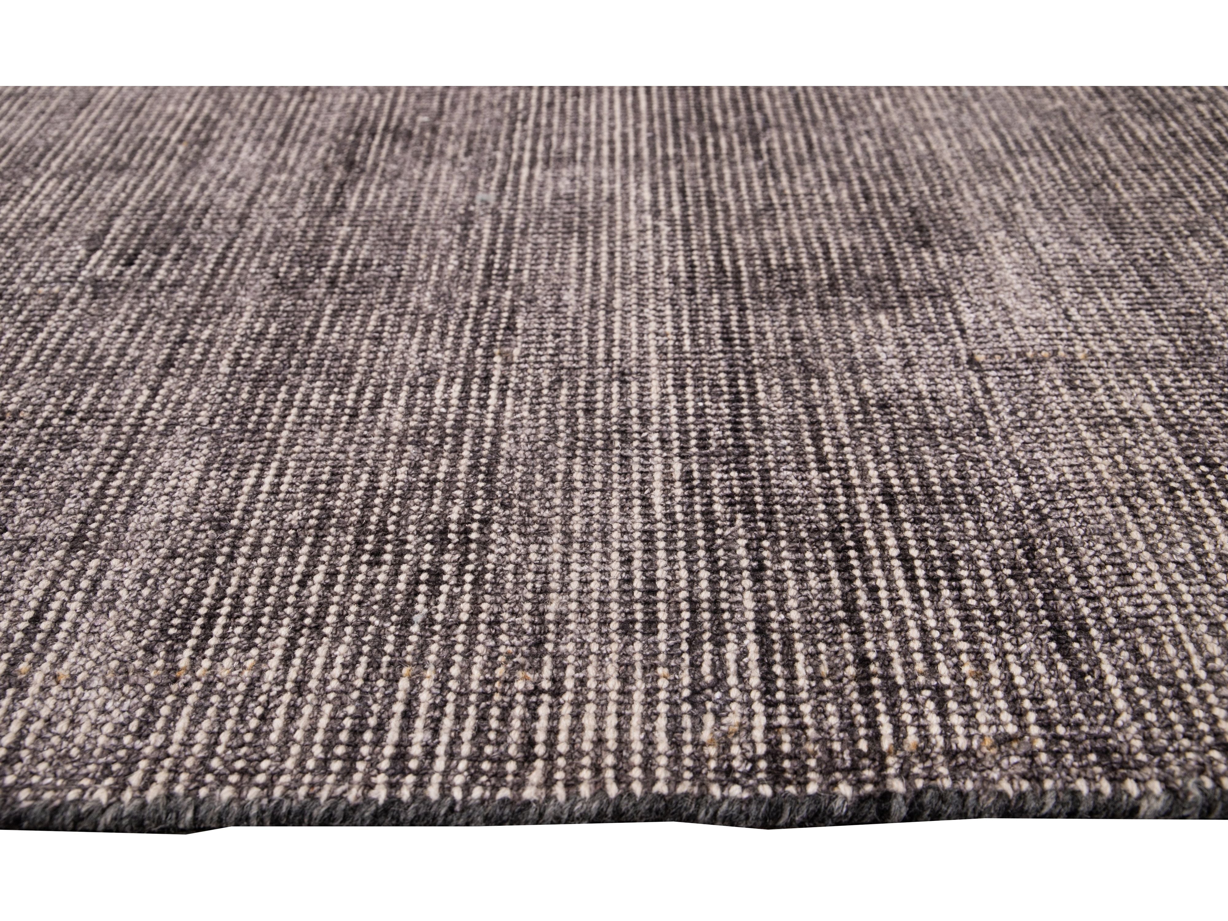 Modern Bamboo & Silk Boho Rug 9 X 12v.