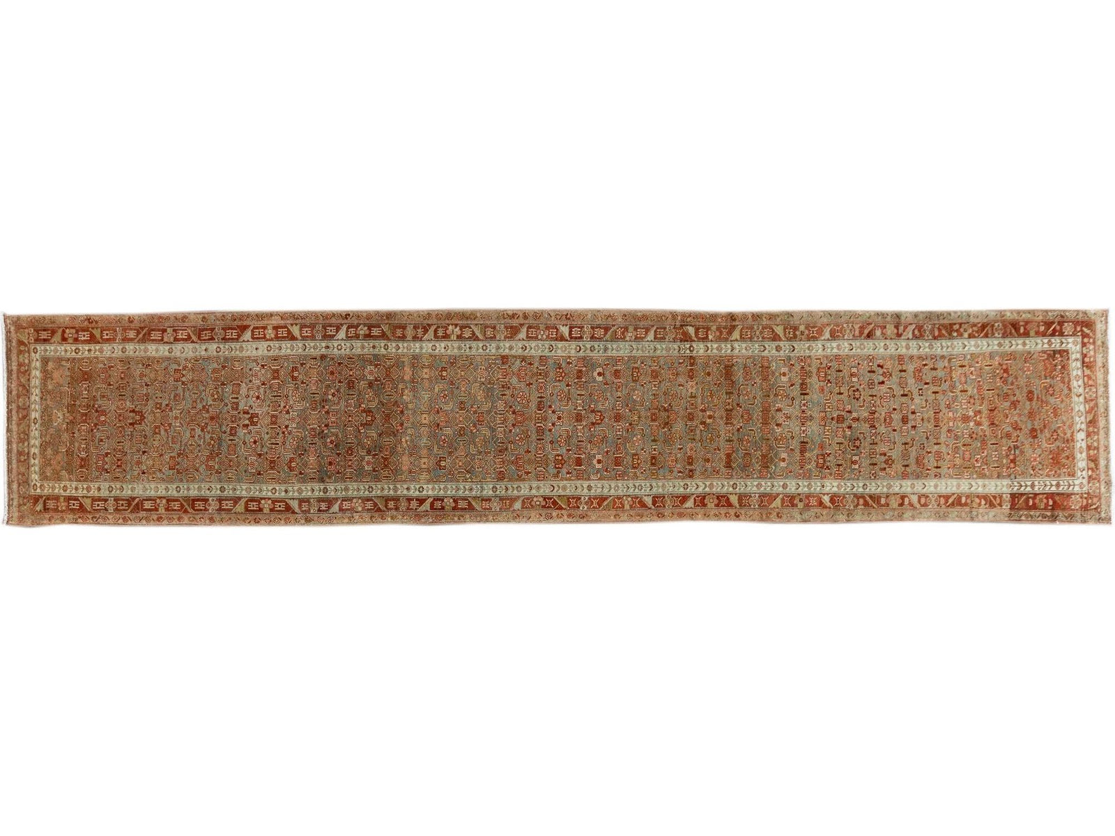 Early 20th Century Antique Malayer Wool Runner Rug, 3 X 16