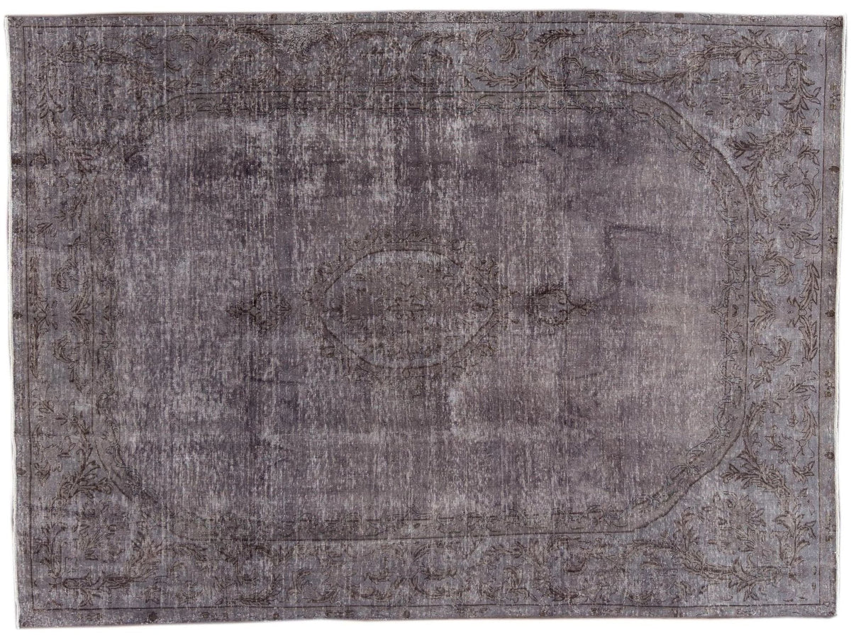 Vintage Distressed Wool Rug 7 X 10