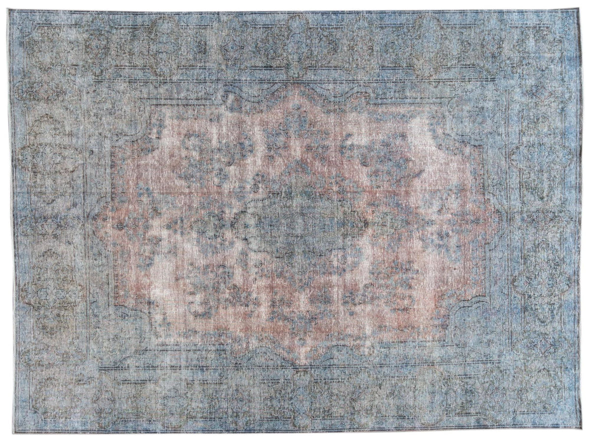 Vintage Distressed Wool Rug 10 X 13