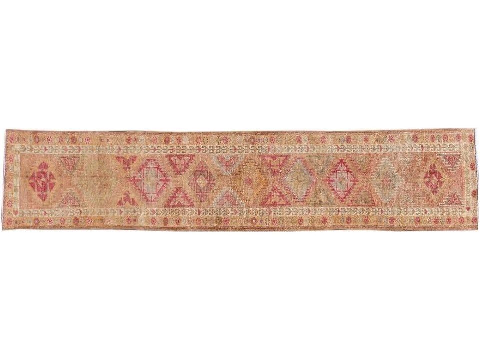 Early 20th Century  Anatolian Village Runner Rug 3 X 13