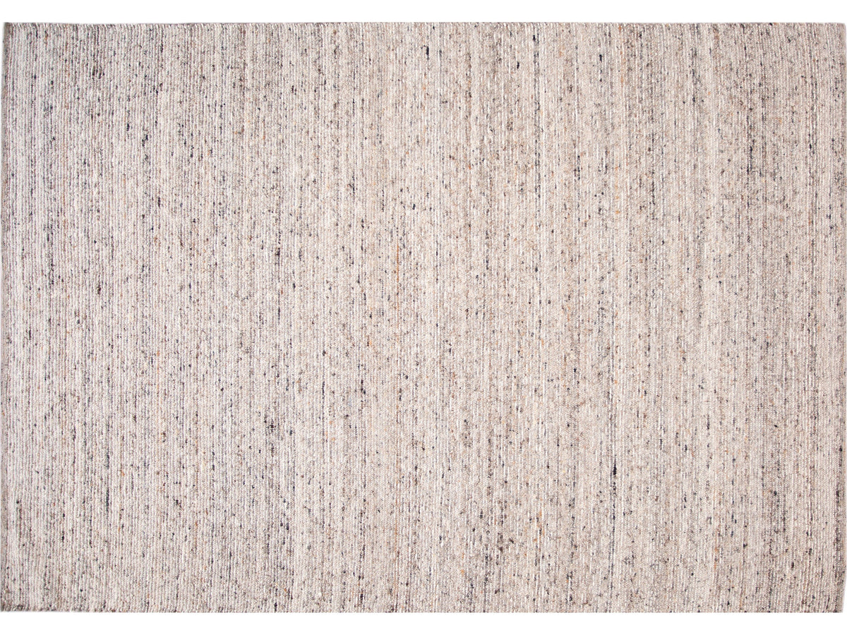 Modern Felted Wool Rug 10 X 14