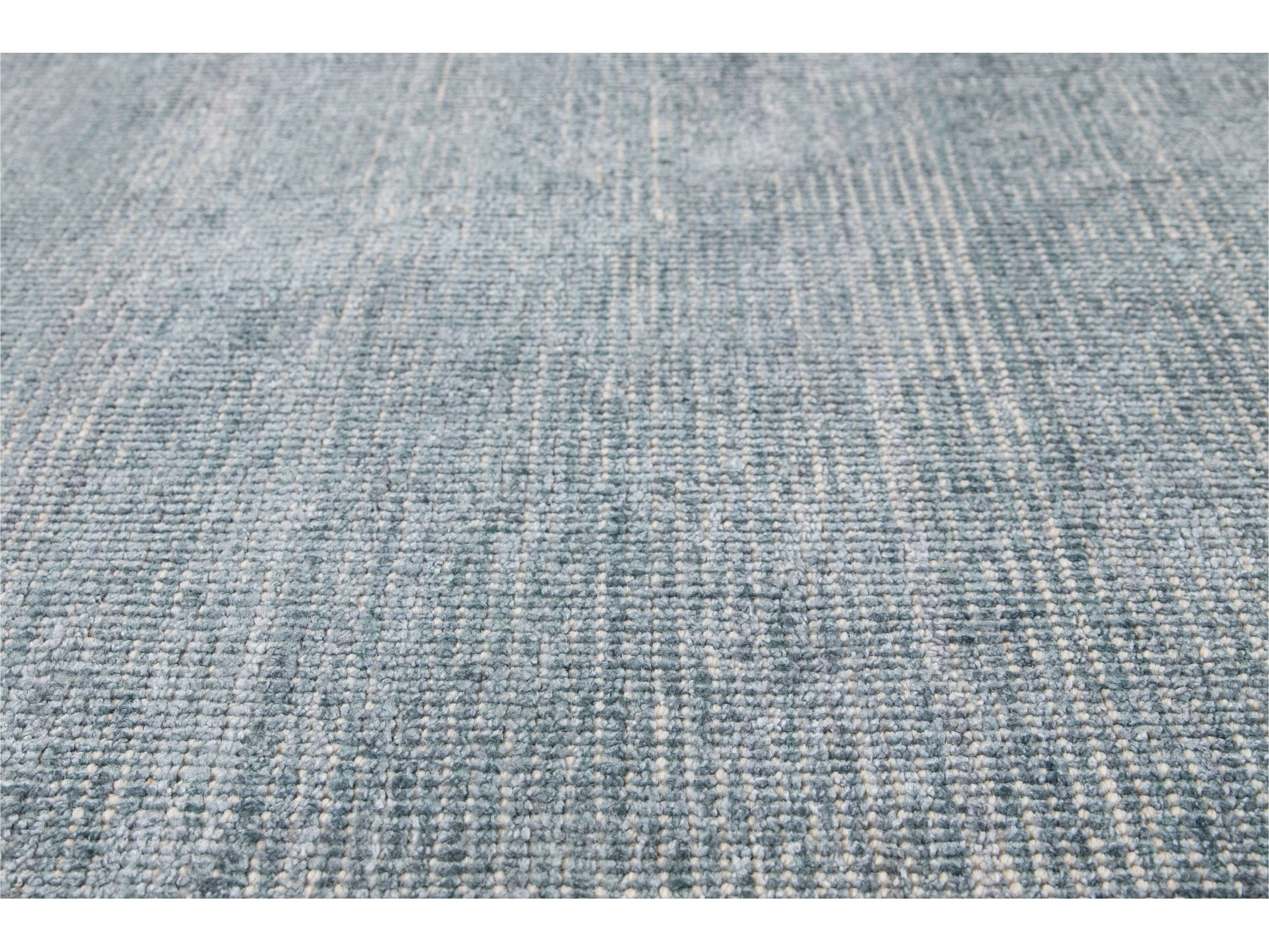 Modern Bamboo & Silk Boho Rug 9 X 12