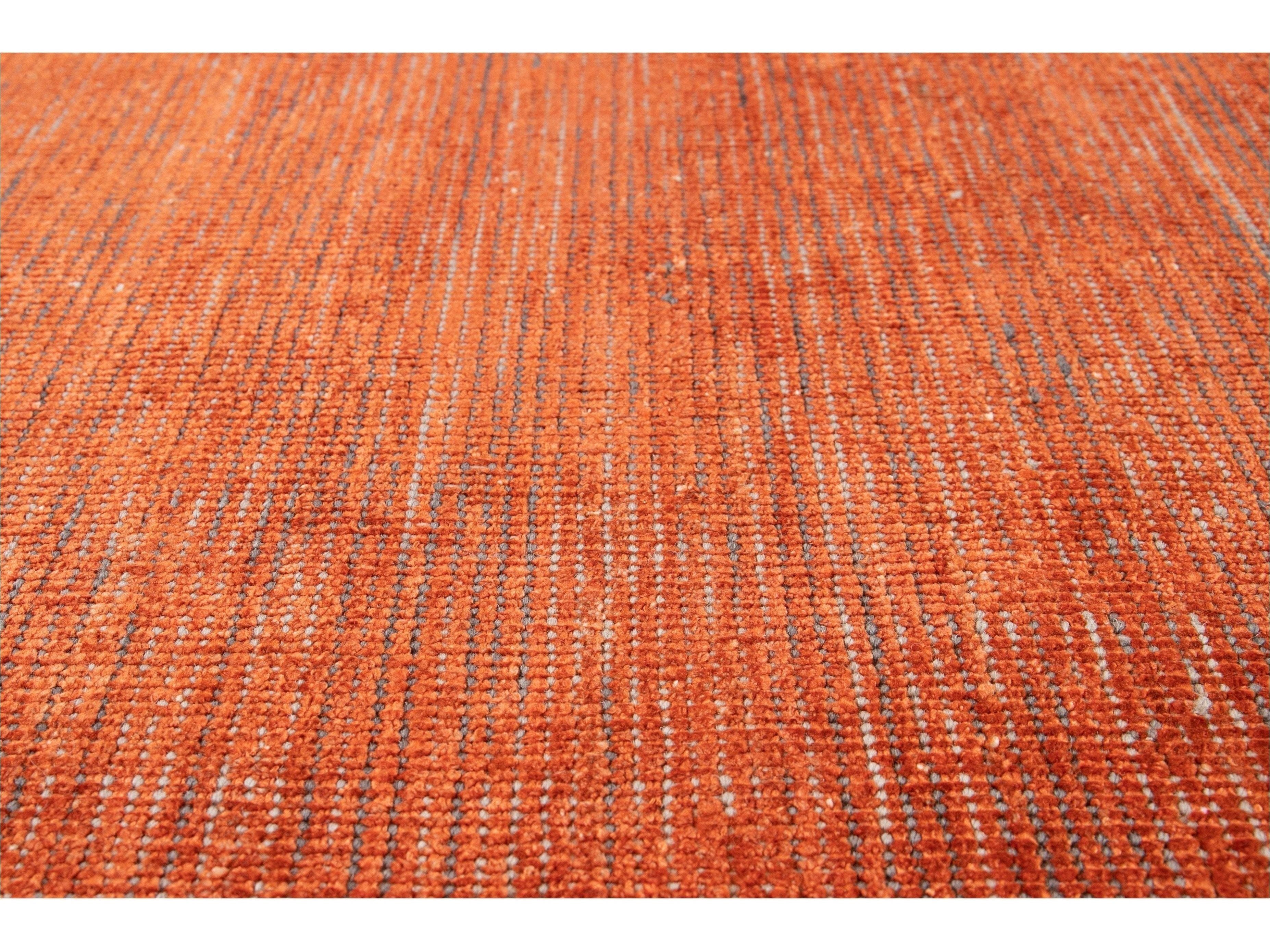 Modern Bamboo & Silk Boho Rug 9 X 12