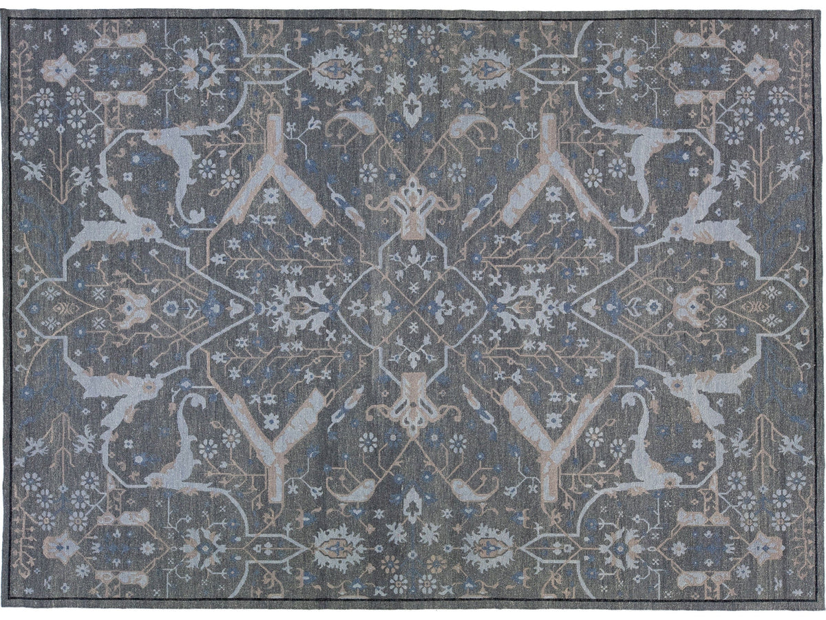 Modern Soumak Wool Rug 10 X 14