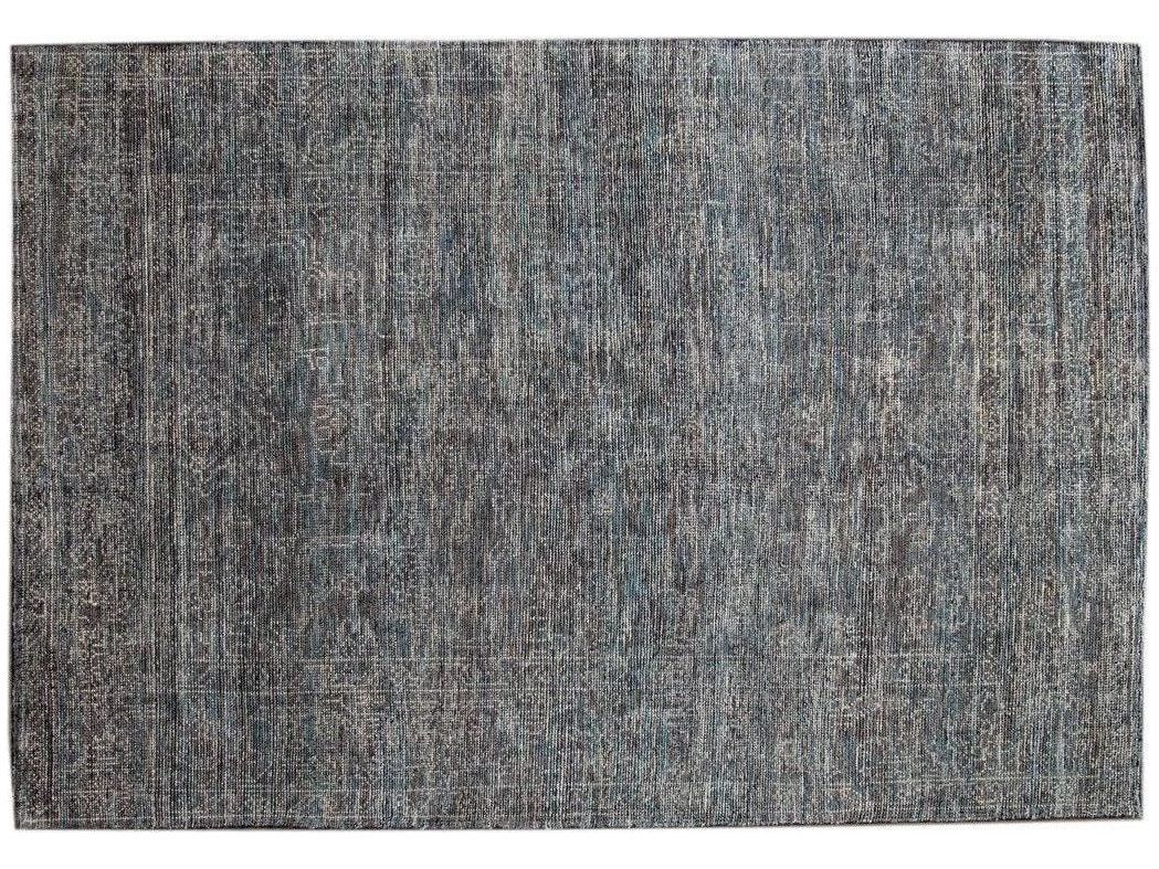 Modern Soumak Style Wool Rug 7 X 10