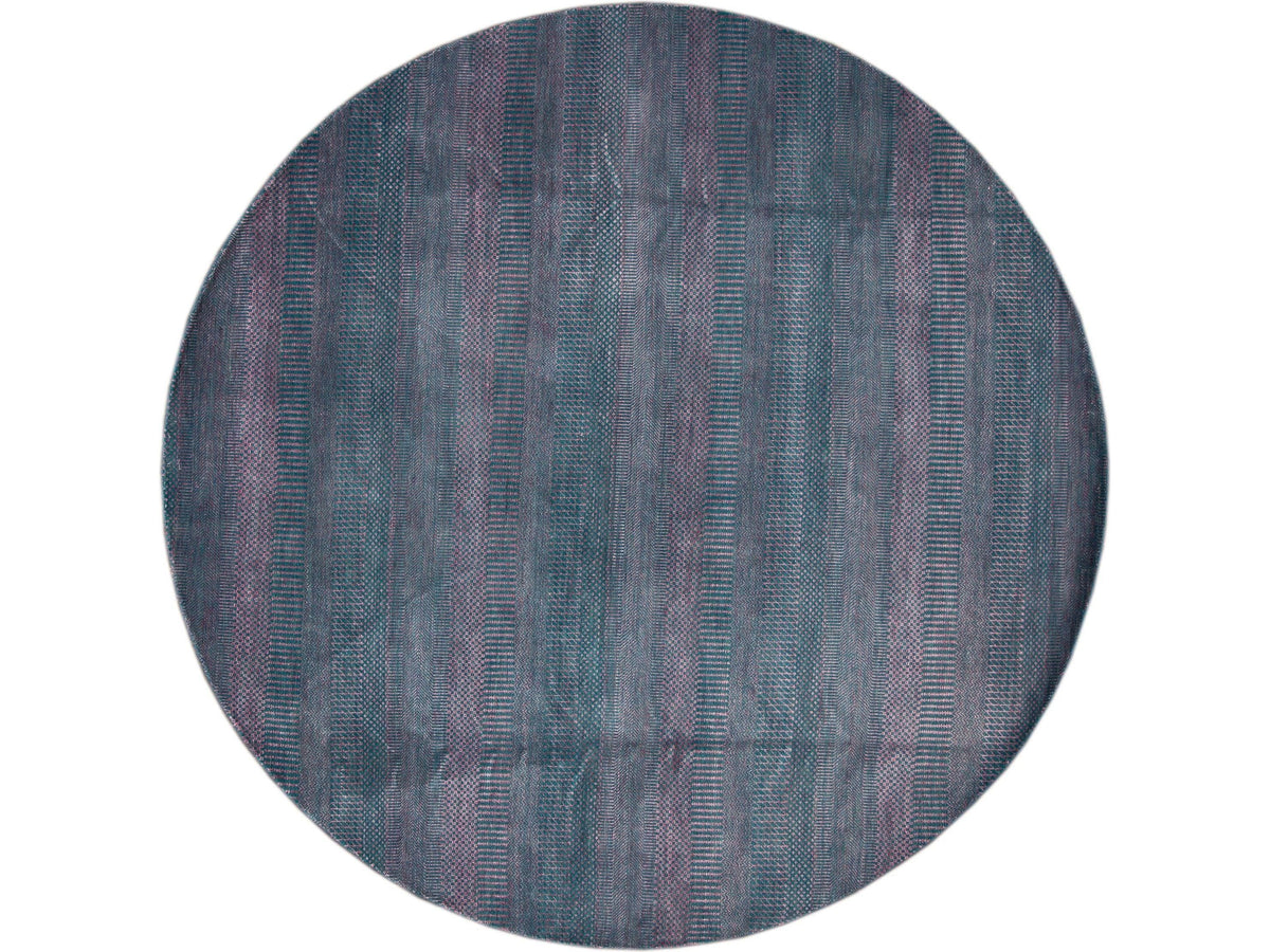 Modern Savannah Style Round Rug 8 X 8