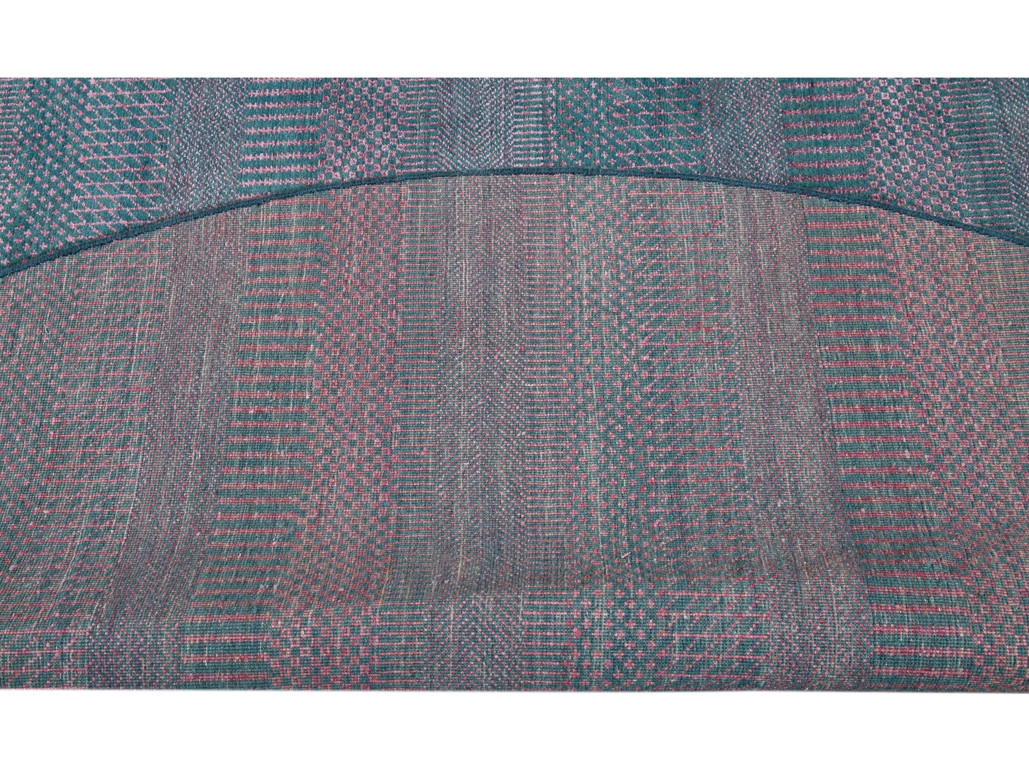 Modern Savannah Style Round Rug 8 X 8