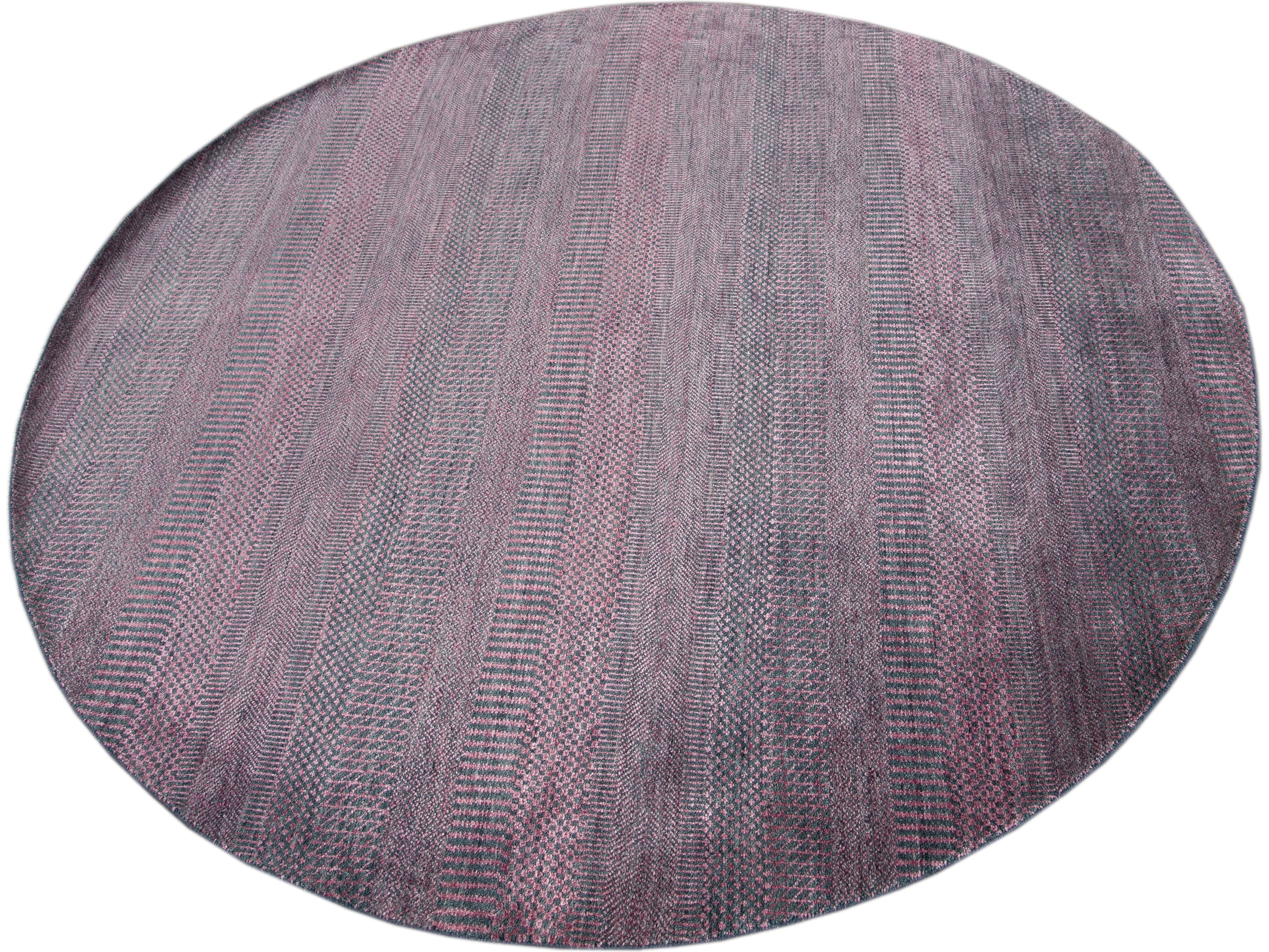 Modern Savannah Style Round Rug 7 X 7