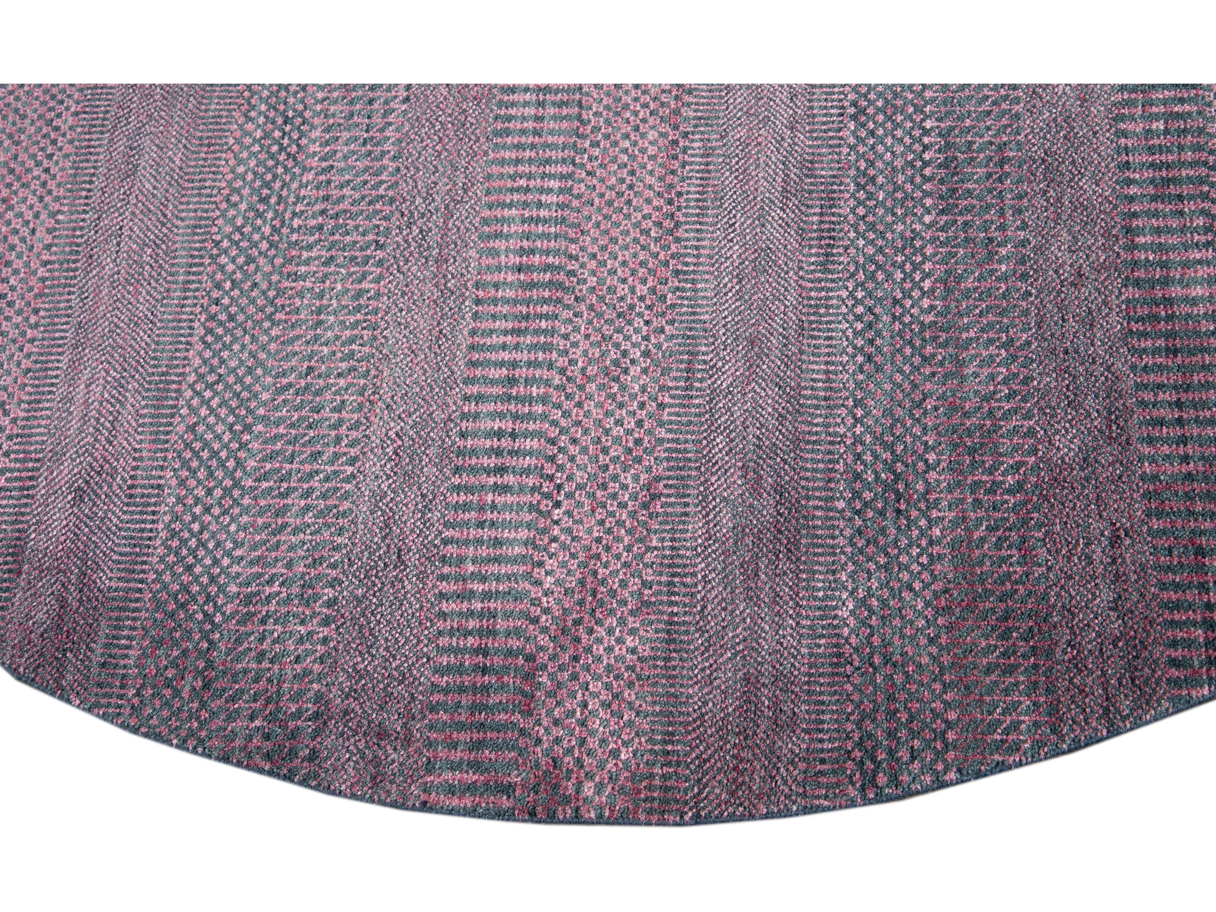 Modern Savannah Style Round Rug 7 X 7