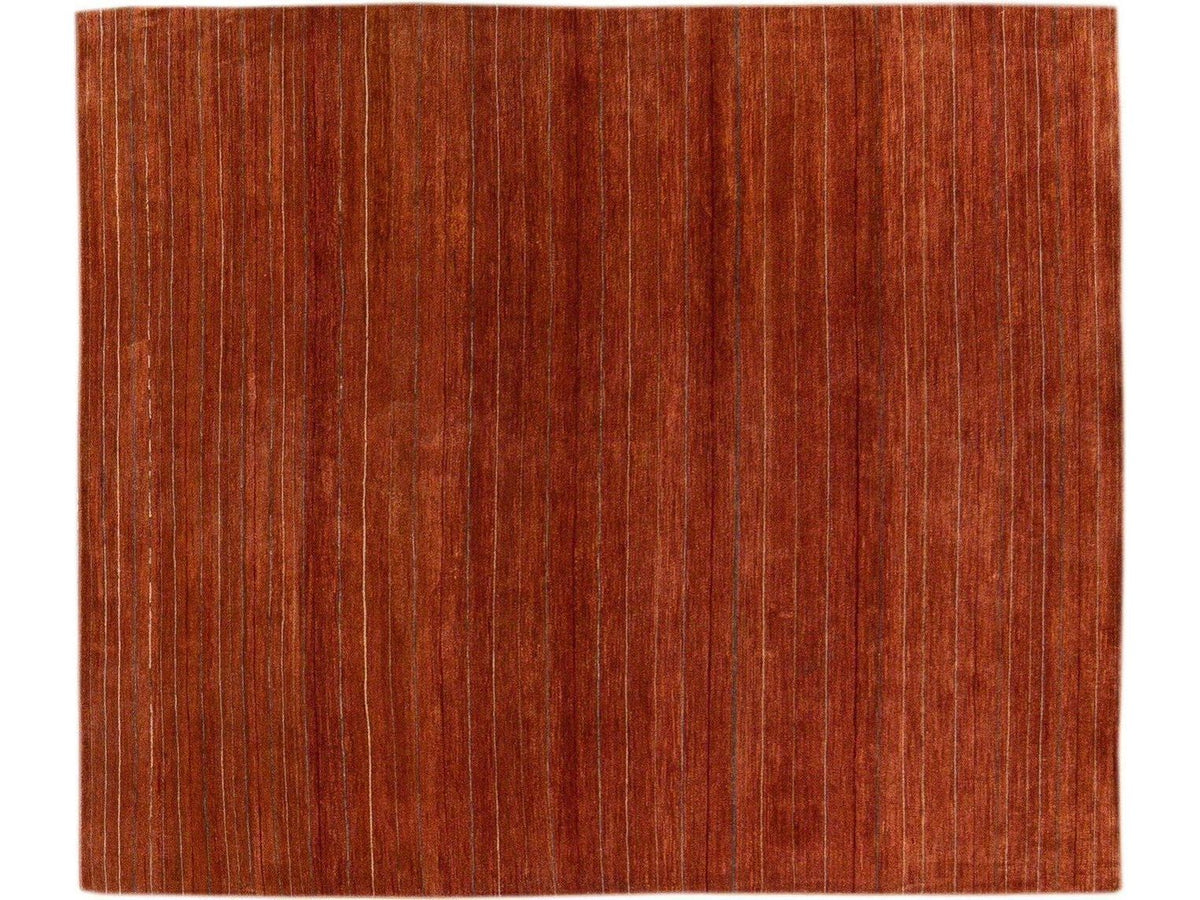 Modern Gabbeh Wool Rug 7 X 9