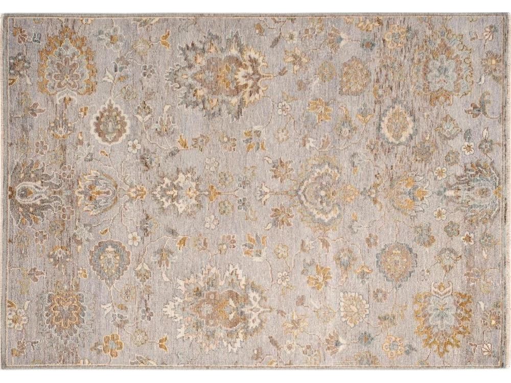 Modern Indian Artisan Wool Rug 4 X 6