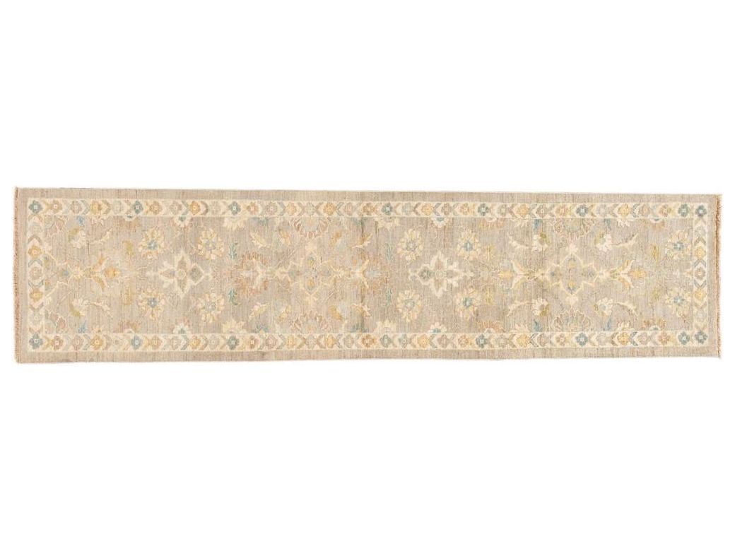 21st Century Modern Sultanabad Wool Runner Rug 3 X 12