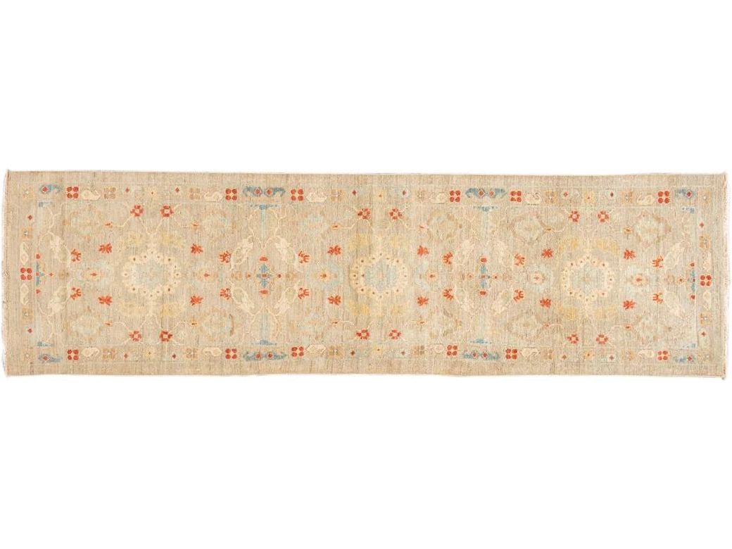21st Century Modern Sultanabad Wool Runner Rug 3 X 12