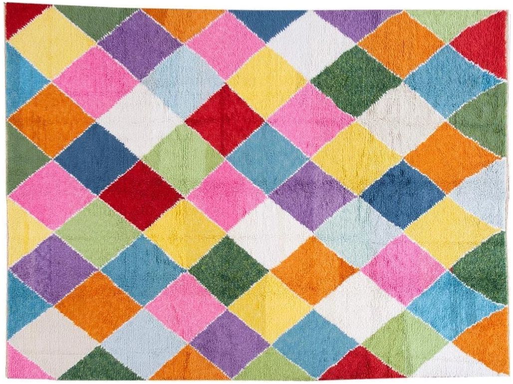 Modern Moroccan Style Wool Rug 10 X 13