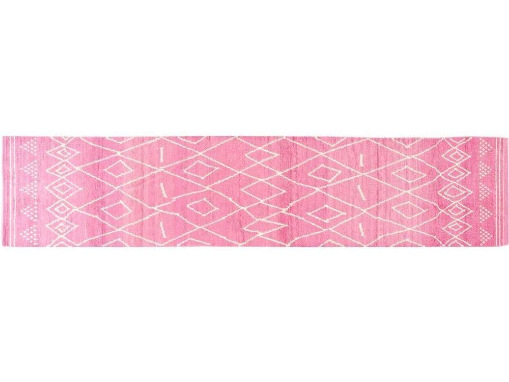 Modern Moroccan Style Wool Runner 3 X 15