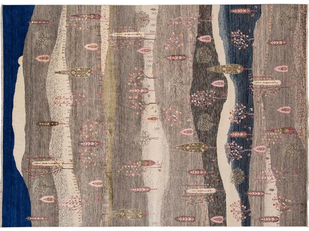 21st Century Modern Gabbeh style Rug 9 X 12