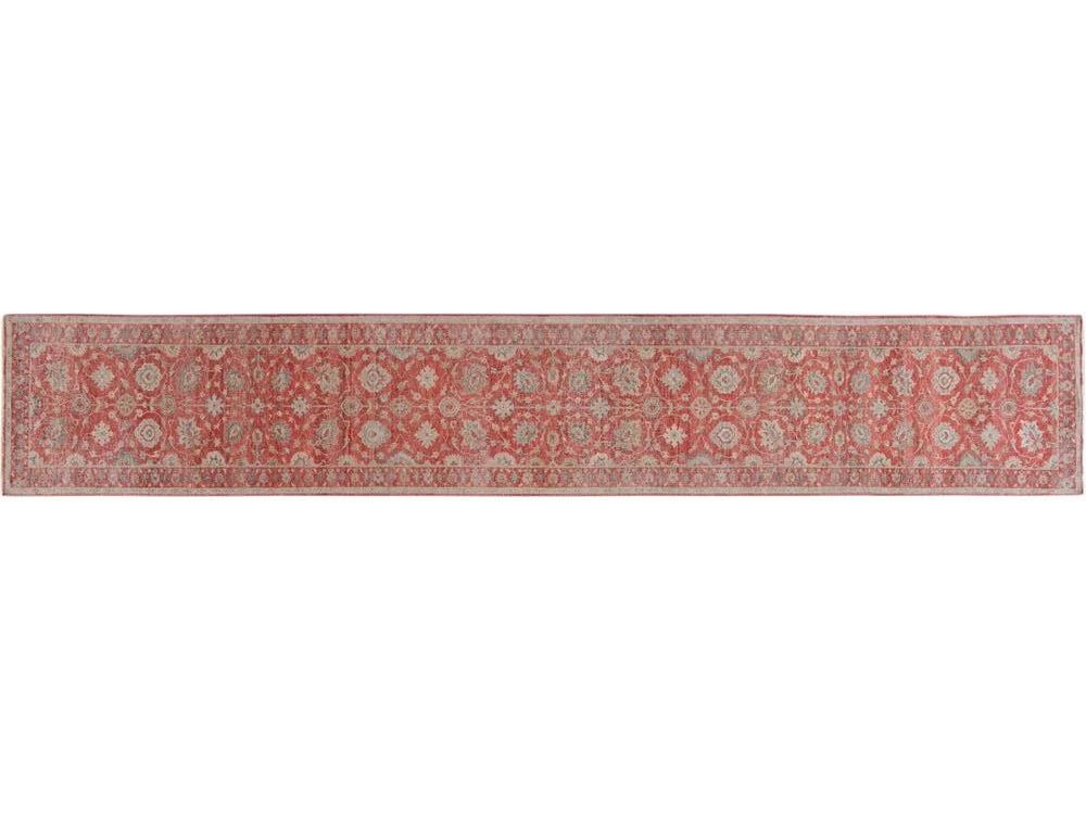Modern Indian Artisan Wool Runner 3 X 19