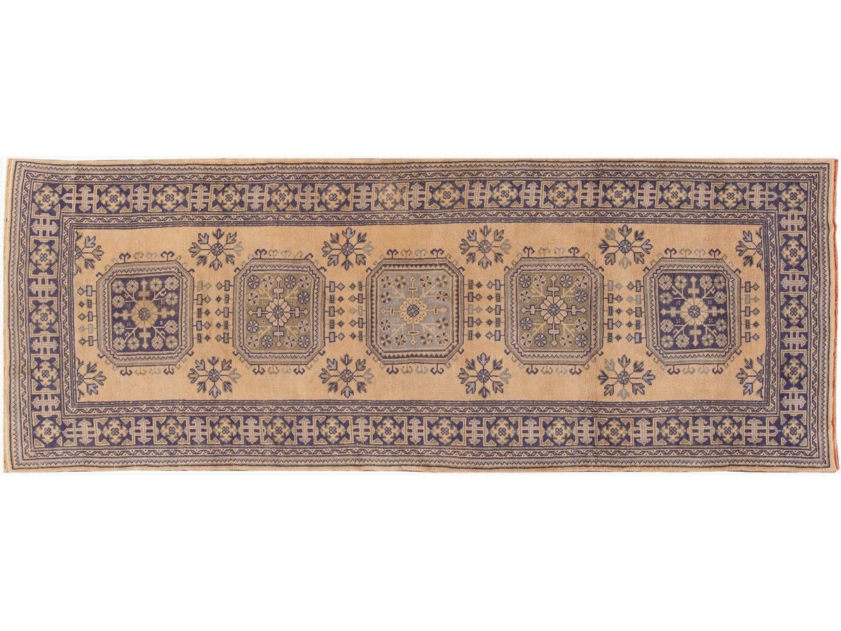 Vintage Turkish Wool Runner 4 X 12