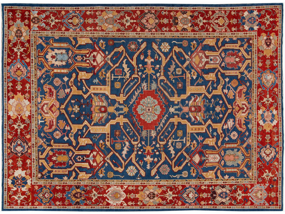 Vintage Turkish Wool Rug 10 X 14