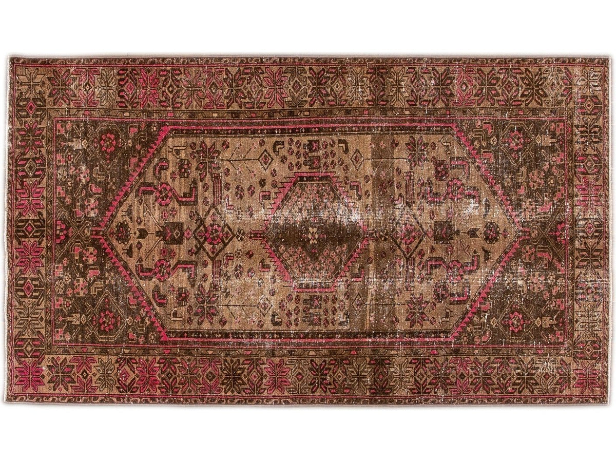 Vintage Distressed Wool Rug 4 X 7
