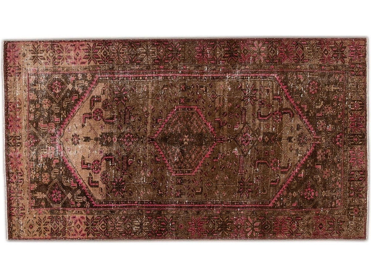 Vintage Distressed Wool Rug 4 X 8