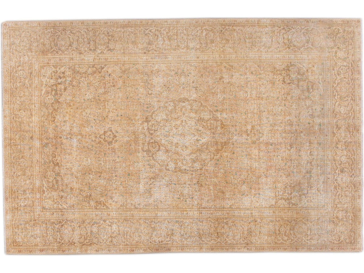 Vintage Shabby Chic Wool Rug 6 X 10