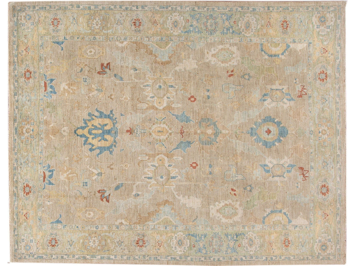 Modern Sultanabad Wool Rug 11 X 14