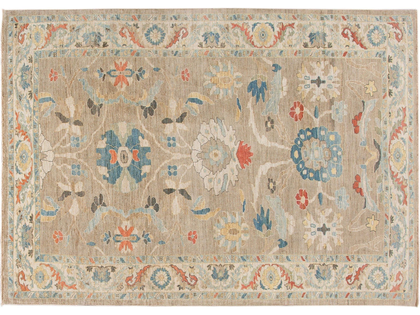 Modern Sultanabad Wool Rug 9 X 12