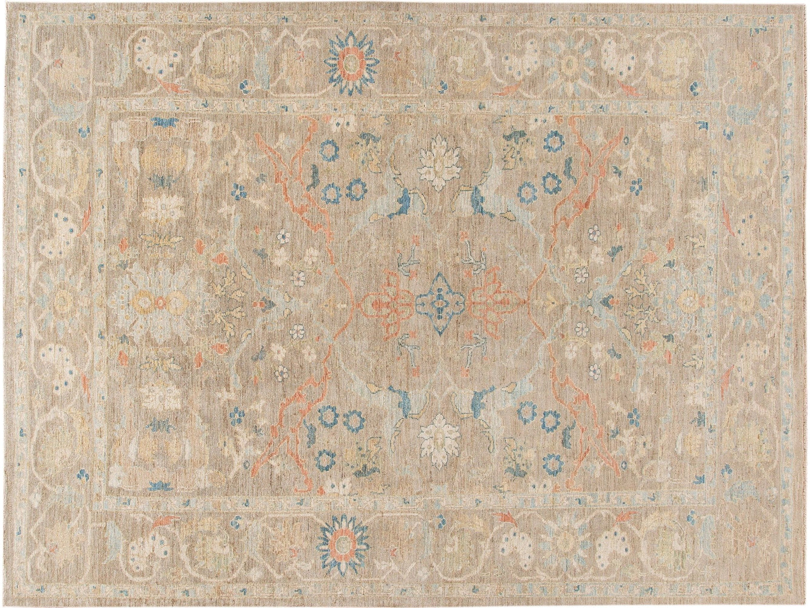 Contemporary Sultanabad Wool Rug 9 X 12