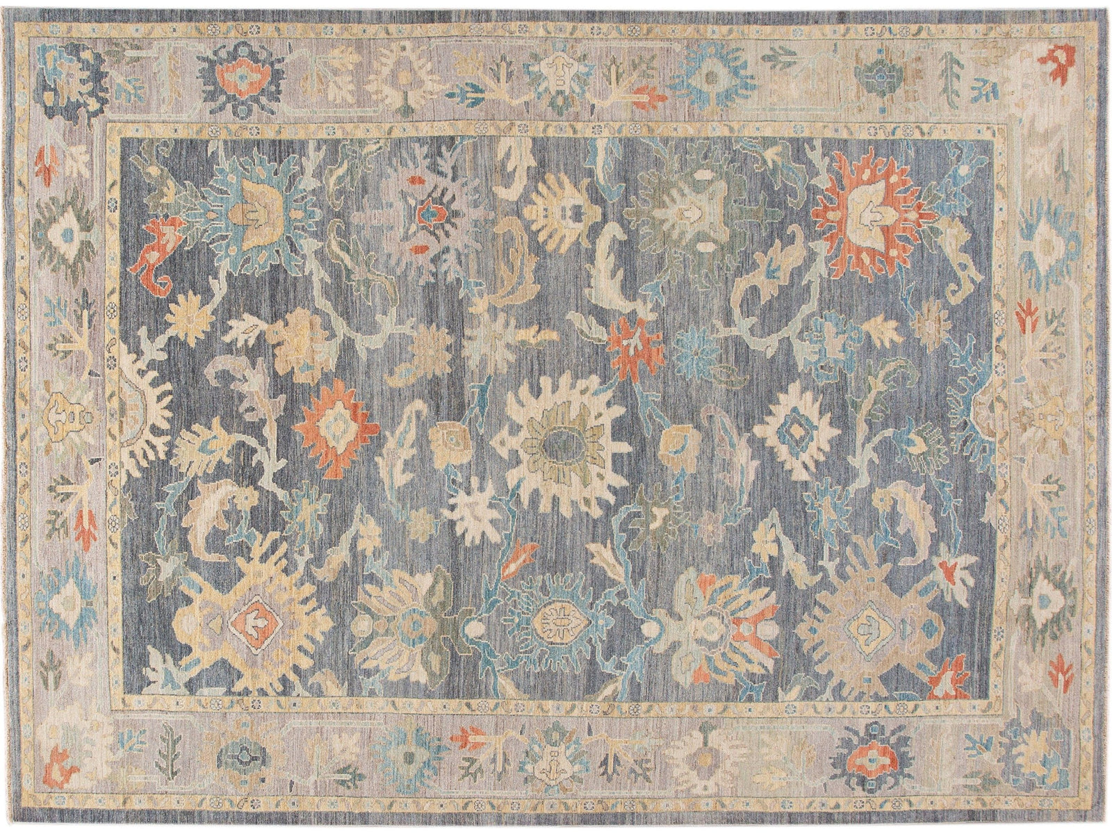 Modern Sultanabad Wool Rug 10 X 14
