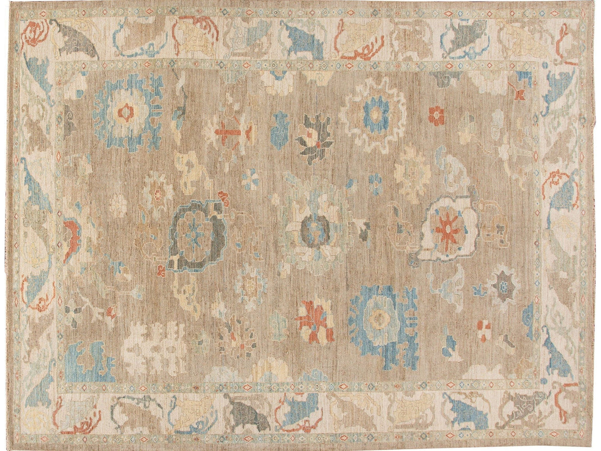 Modern Sultanabad Wool Rug 11 X 14