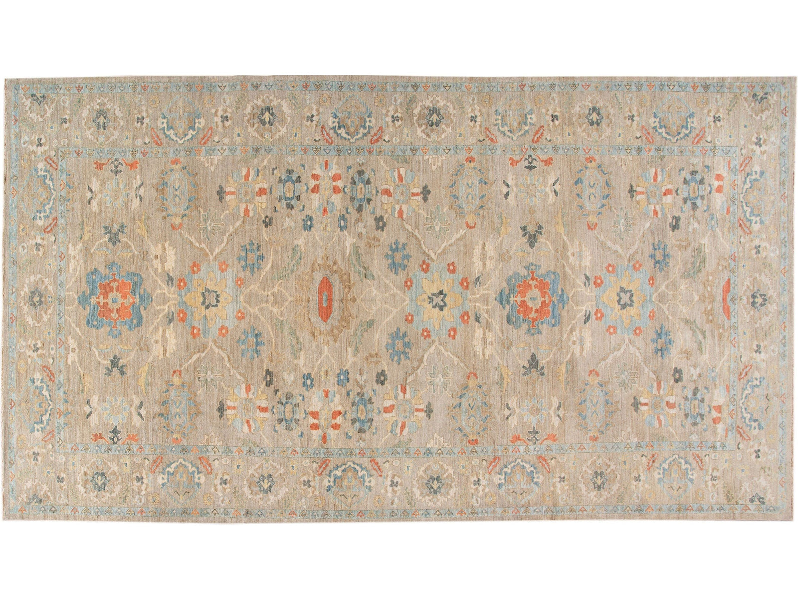 Modern Sultanabad Oversize Wool Rug 11 X 20