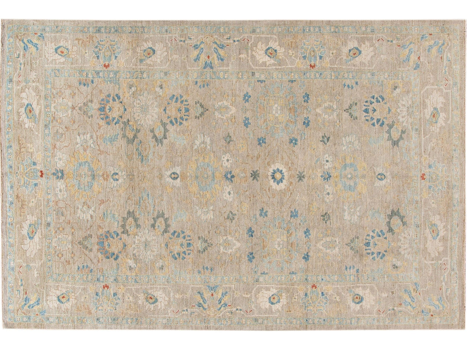 Modern Sultanabad Wool Rug 8 X 13