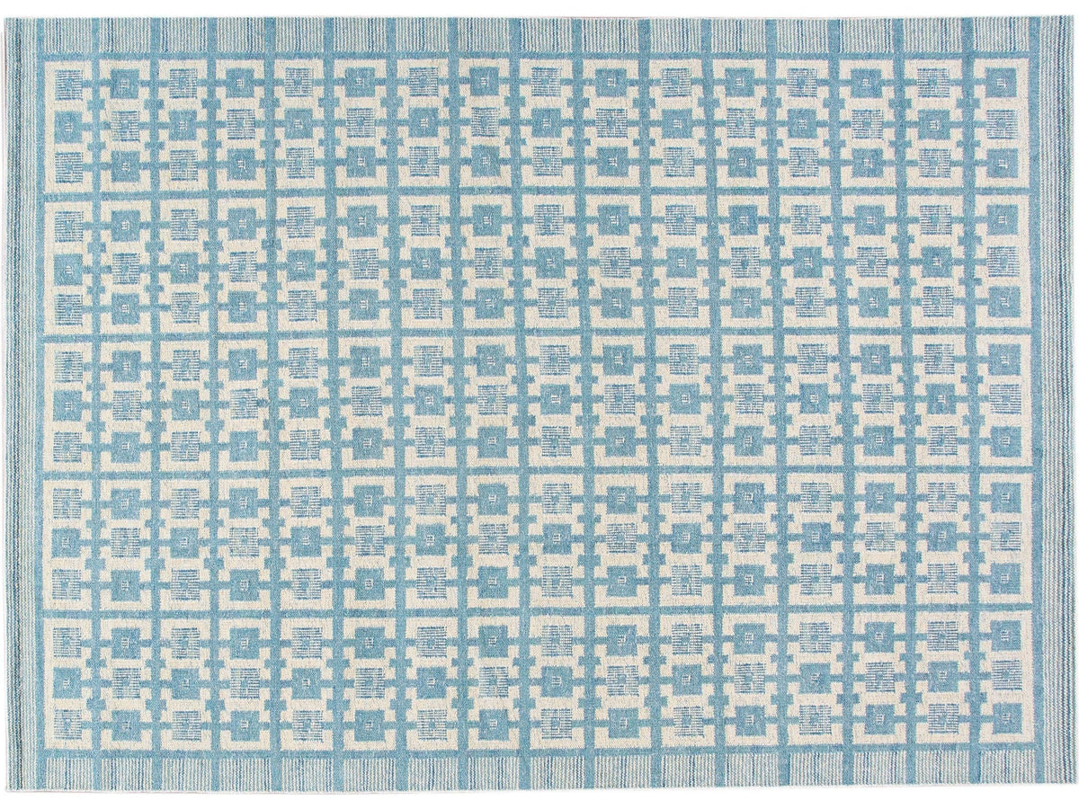 Modern Swedish Wool Rug 10 X 14
