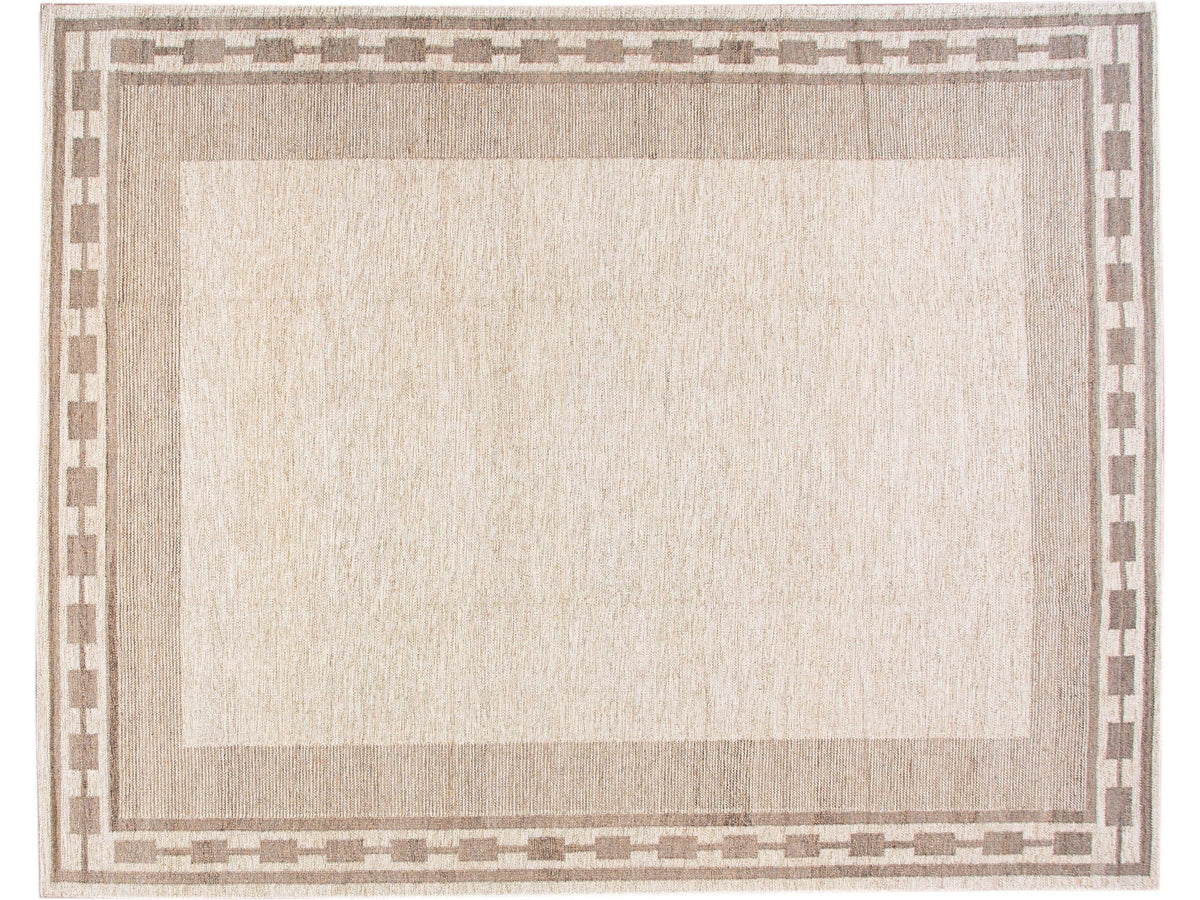 Modern Swedish Wool Rug 12 X 15