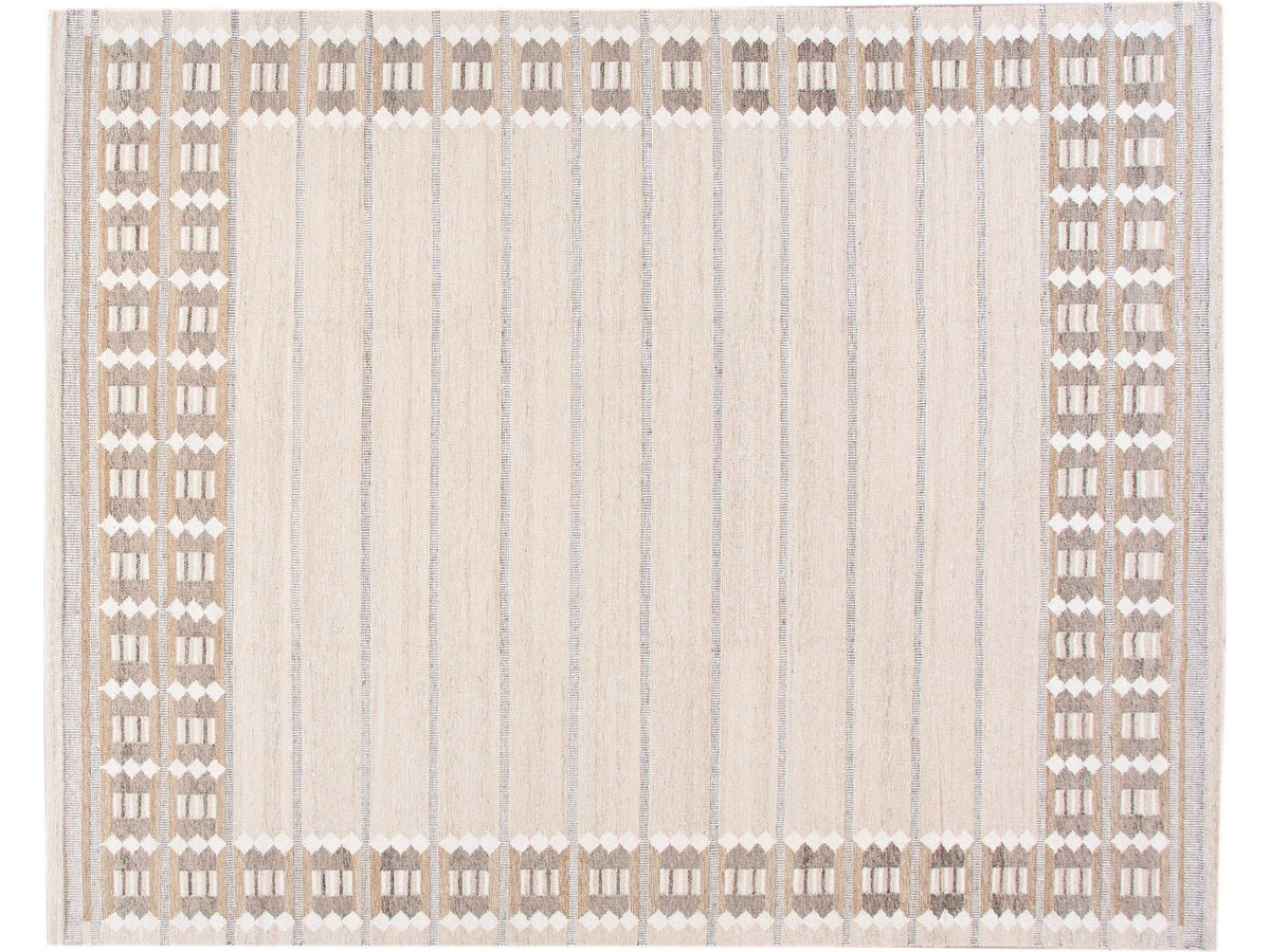 Modern Swedish Wool Rug 12 X 15