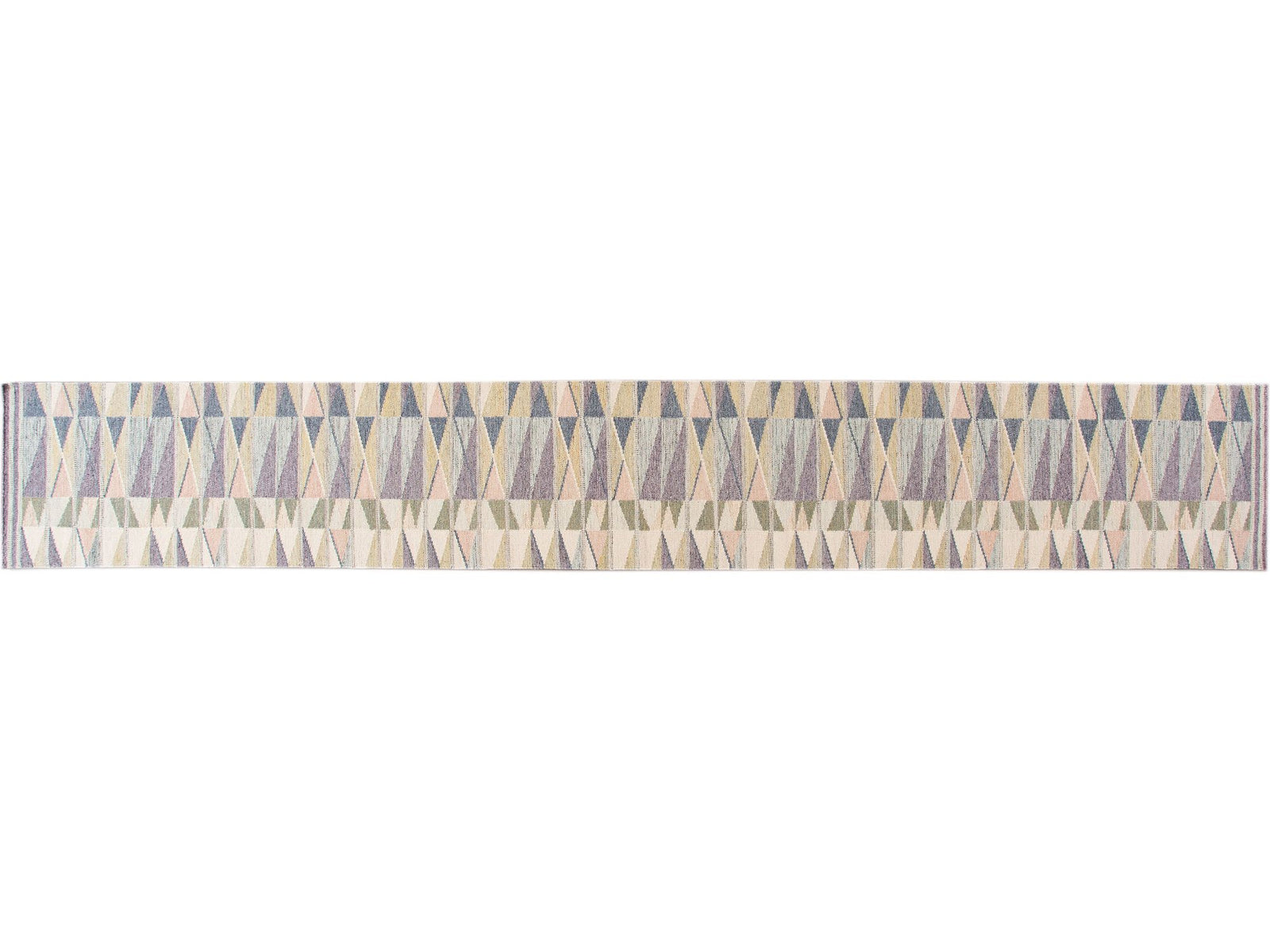 Modern Scandinavian Style Long Wool Runner 3 X 22