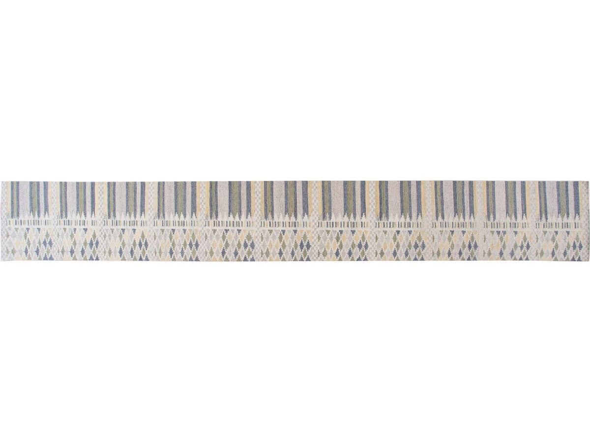 Modern Scandinavian Style Wool Runner 3 X 24