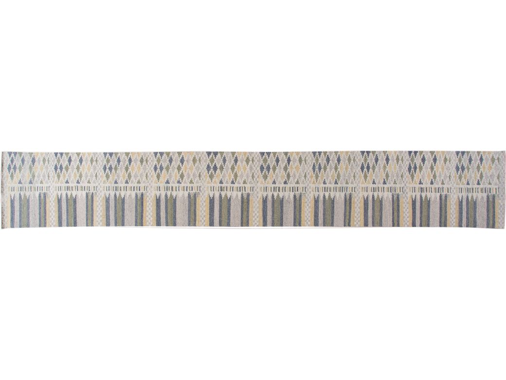 Modern Scandinavian Style Wool Runner 3 X 22
