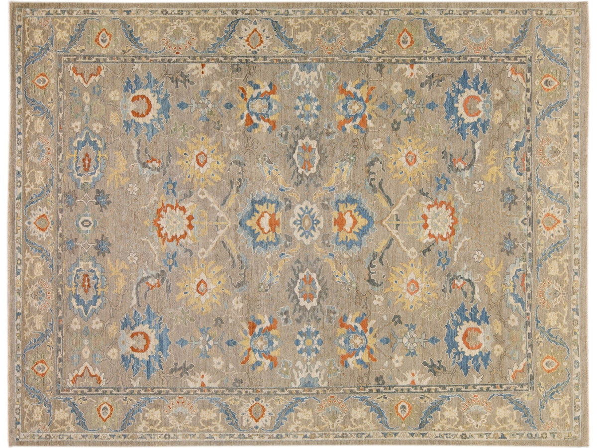 Modern Sultanabad Wool Rug 11 X 16