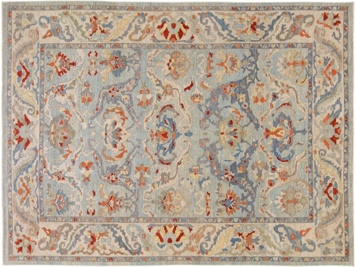 Modern Sultanabad Wool Rug 11 X 14