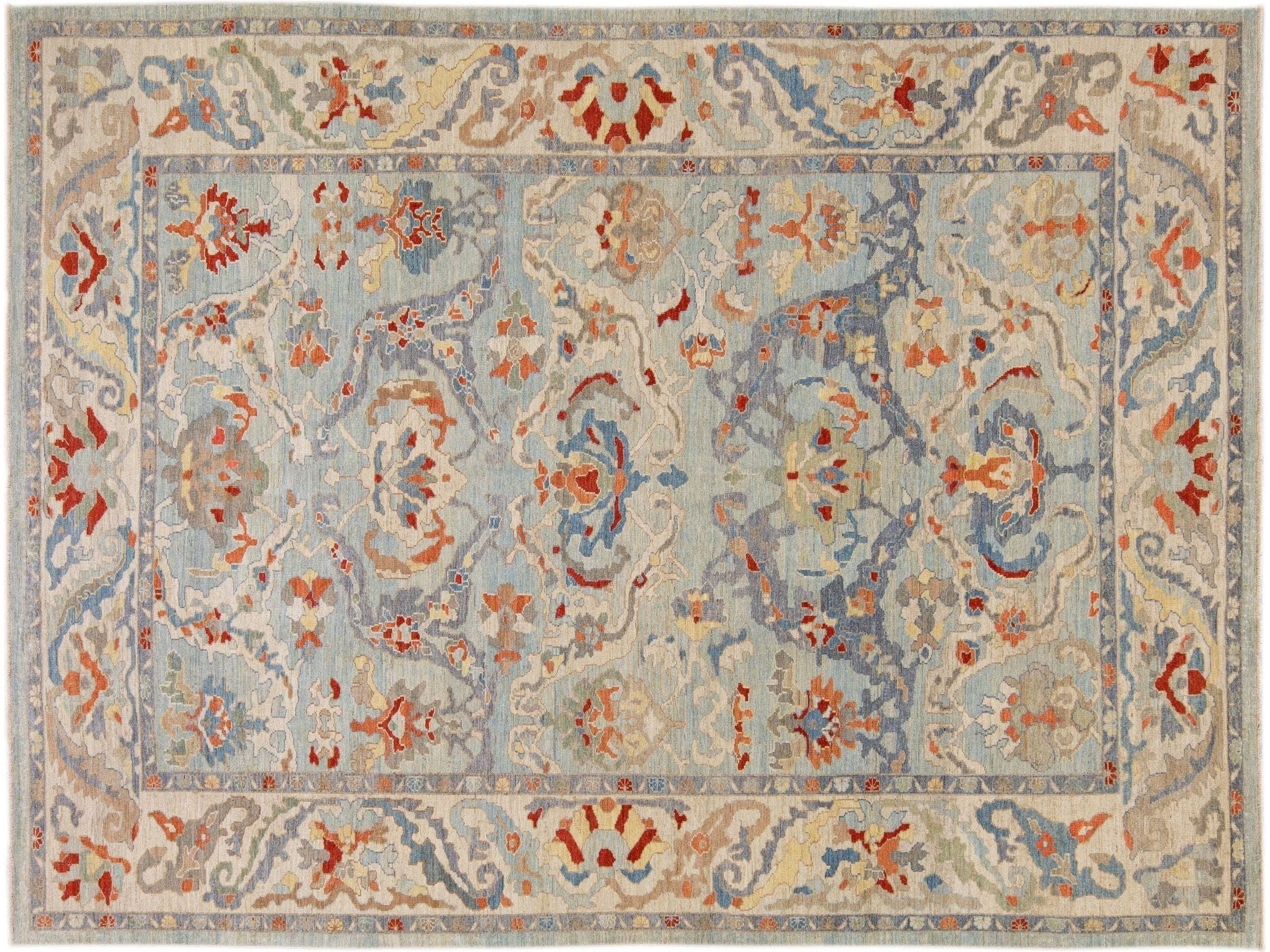 Modern Sultanabad Wool Rug 11 X 14