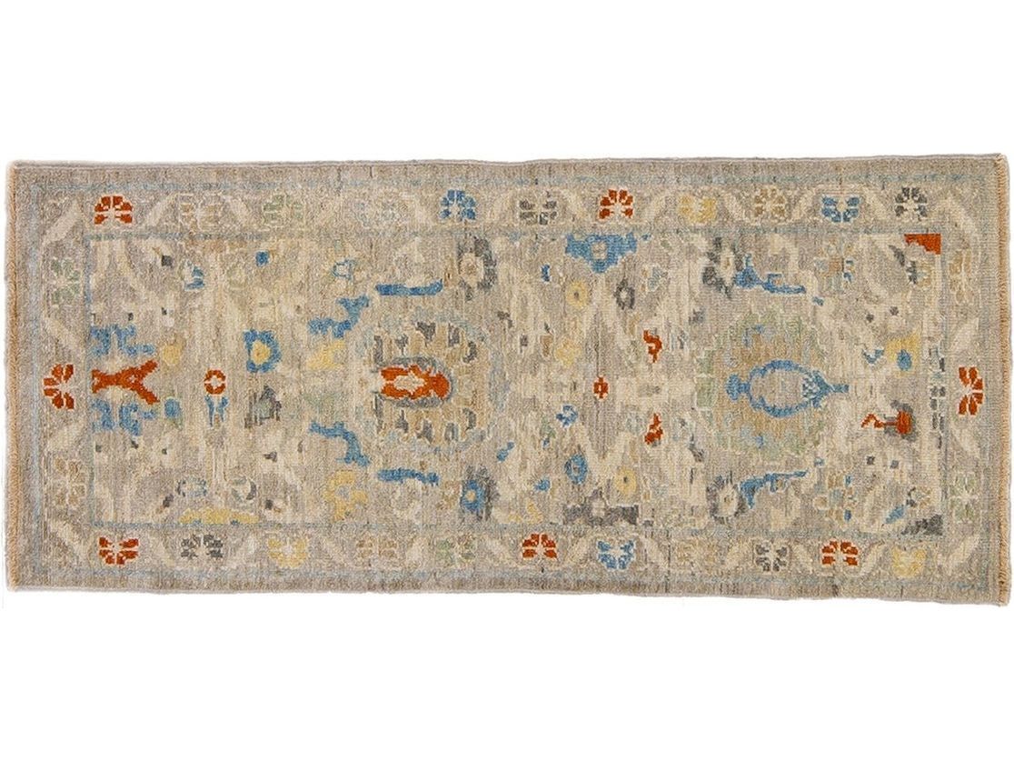 Modern Sultanabad Wool Runner 3 X 6