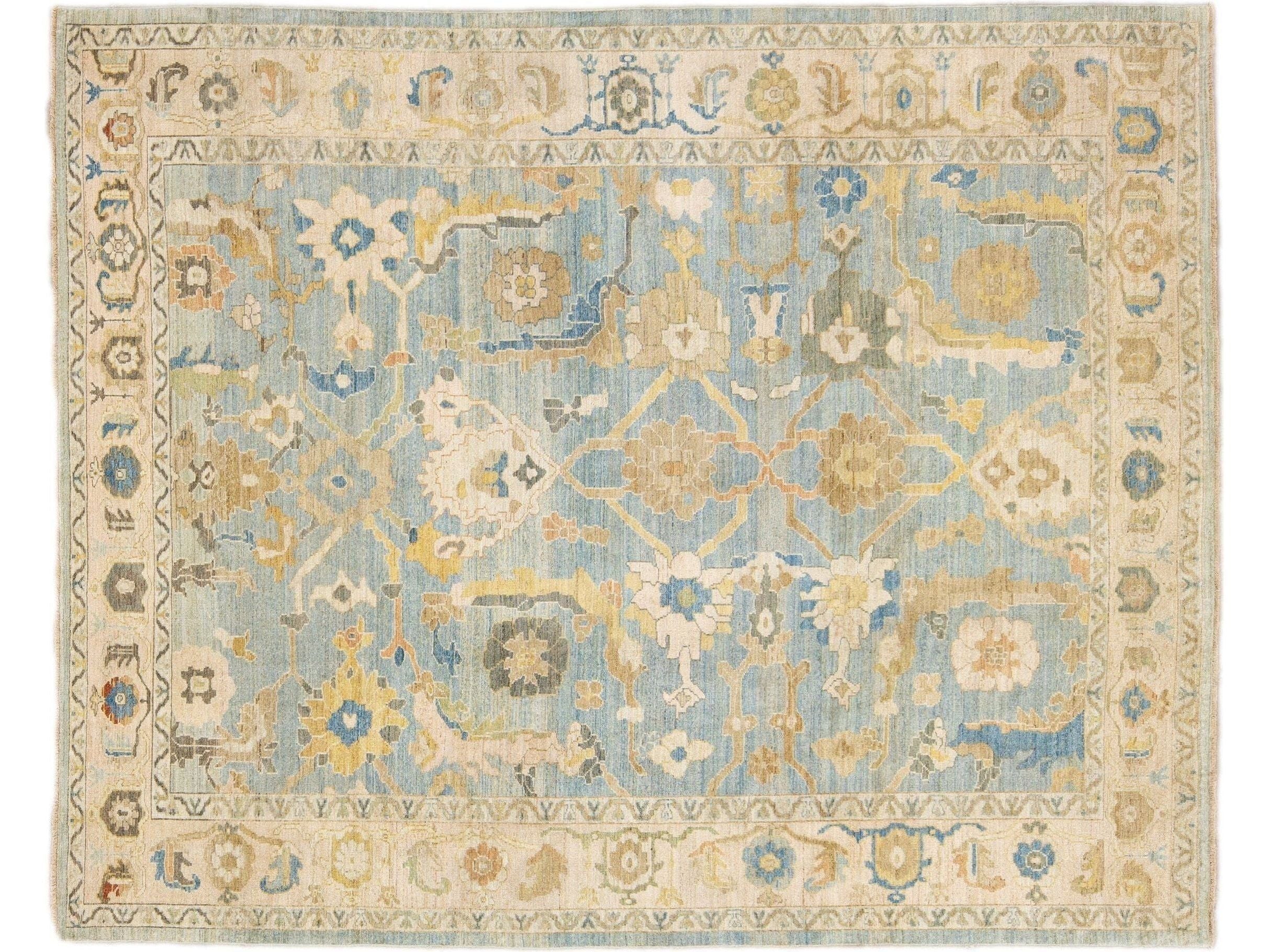 Modern Sultanabad Wool Rug 11 X 13