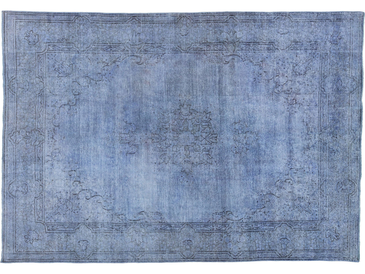 Vintage Overdyed Wool Rug 7 X 10