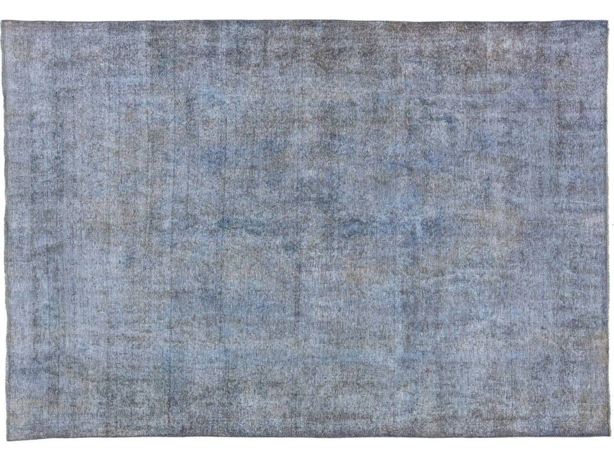 Vintage Overdyed Wool Rug 7 X 9